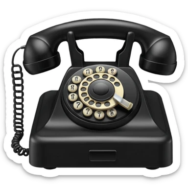 Rotary Telephone sticker
