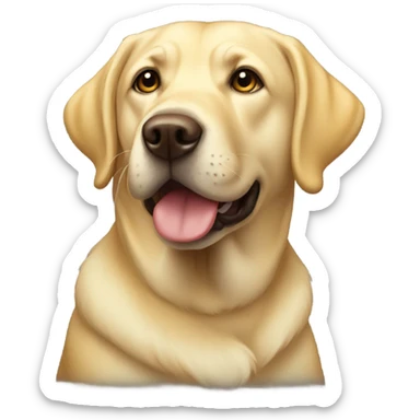 yellow lab sticker