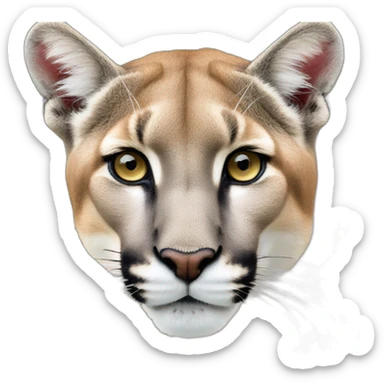 puma patagonico tierno sticker