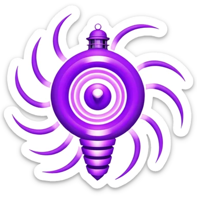 Vortex temporel violet de  doctor who sticker