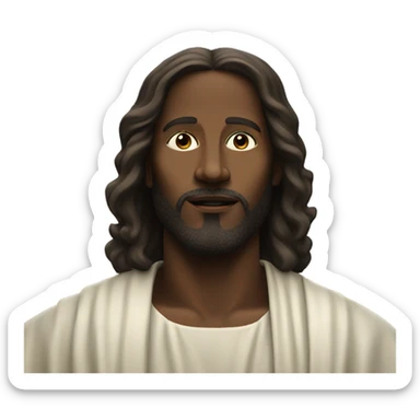 Black Jesus in the sky sticker