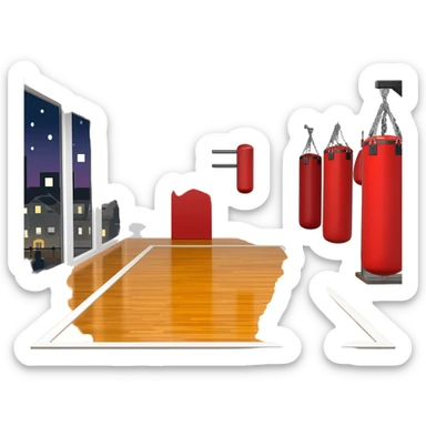 martial arts gym sticker