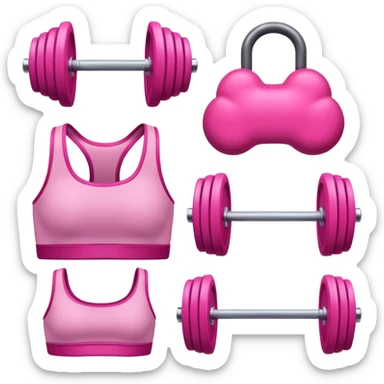 Gym elements pink  sticker