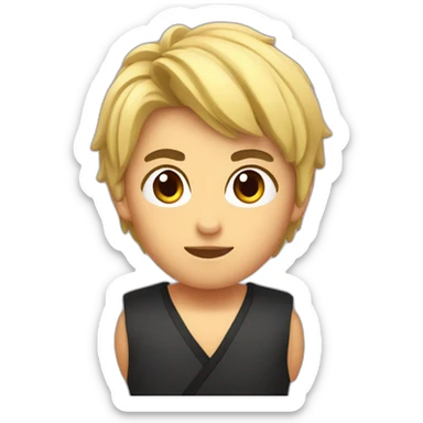 karateka birthday sticker