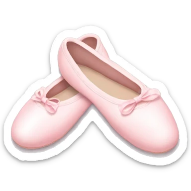 pastel pink ballet shoes sticker