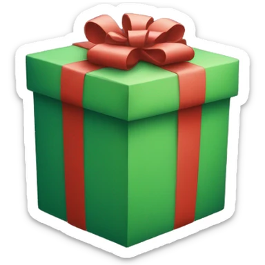 christmas present sticker