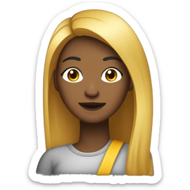 Seria uma mulher 
Cabelo longo e escuro 
Usaria óculos tipo quadradinho (parecido com o meu) 
Gostaria de usar roupas roxa e amarela

A personalidade dela seria tranquila, extremamente carinhosa, amiga, sorridente e inteligente. sticker