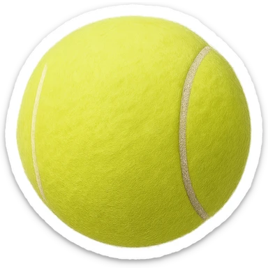 tennis ball sticker