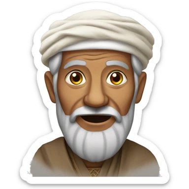 Old morrocan man sticker