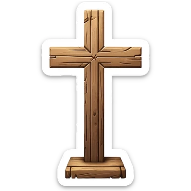 Christian cross  sticker