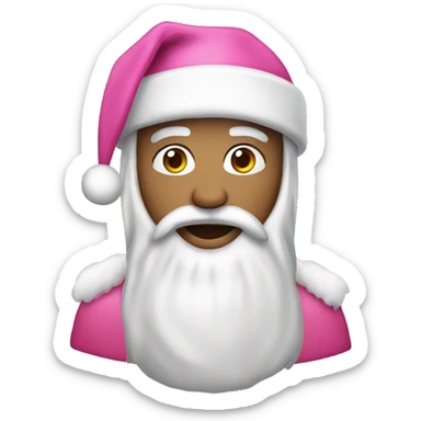 Pink christmas sticker