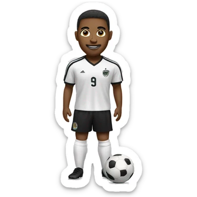 myself as soccer player sticker