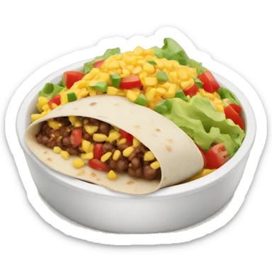 burrito bowl sticker
