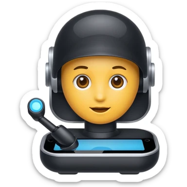 ai assistant icon sticker