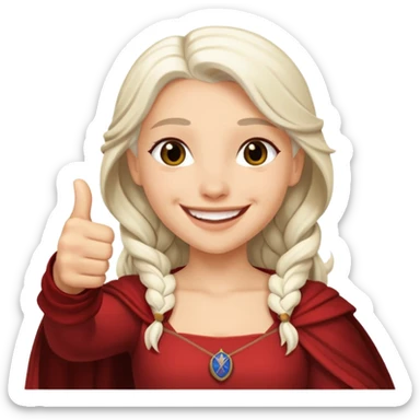 Rhaenyra Targaryen thumbs up sticker