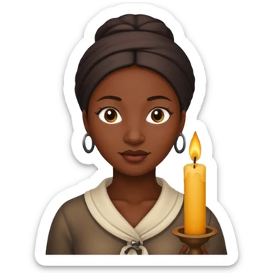 Candle Maker black woman sticker