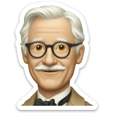 William Addison Dwiggins feliz sticker