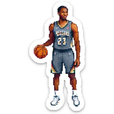 New Orleans Pelicans basketball player sticker