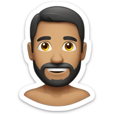 Hombre sin camiseta musculoso sticker