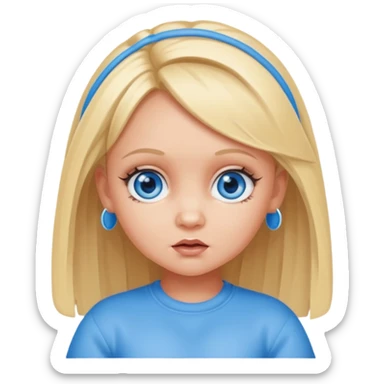 Baby Spice with blue eyes sticker