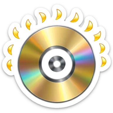 Cd being thrown  sticker