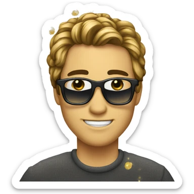 Kevin qui met des paillettes dans sa vie sticker