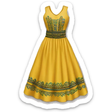 Tatreez dress sticker