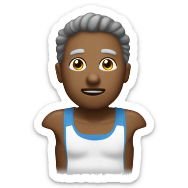 paresseux qui fait un marathon  sticker