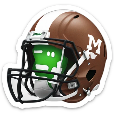 marshall football sticker