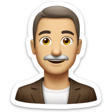 Açık Kahverengi dalgalı saçlı,beyaz tenli,kahverengi badem gözlü,güzel kız sticker