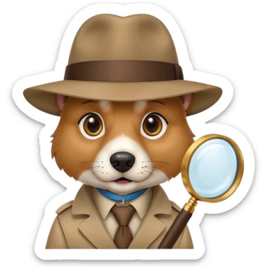 Detective Dog sticker