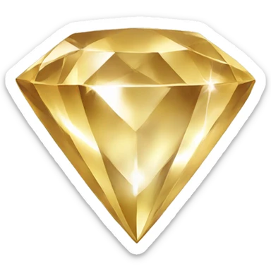 gold diamond sticker