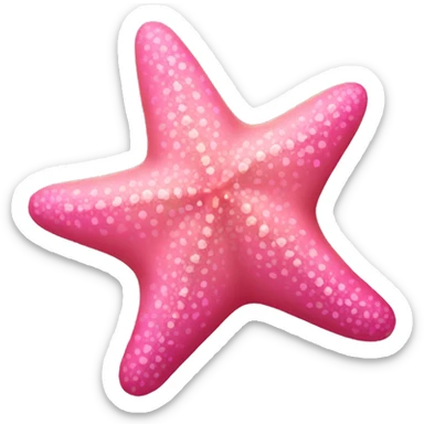 pink starfish sticker