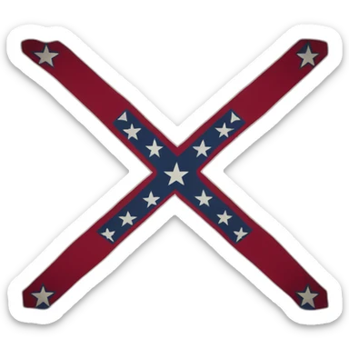 American Confederate flag sticker