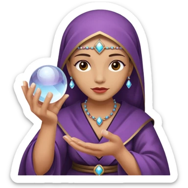 Oráculo con un sola bola de cristal  sticker