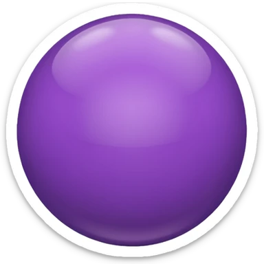 purple color ball sticker