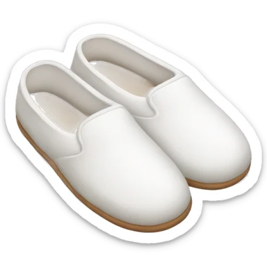 white slippers sticker