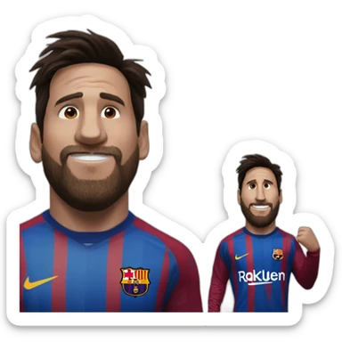 que mira bobo messi meme sticker