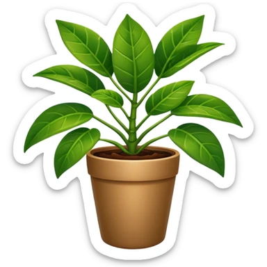 coffee houseplant sticker