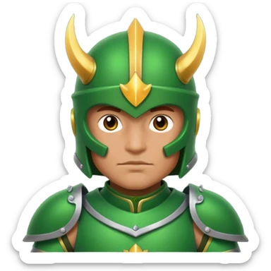 night guard with green armour sticker