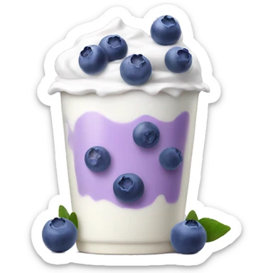 Blueberry yoghurt  sticker