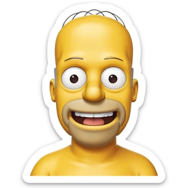Homer sims on  sticker