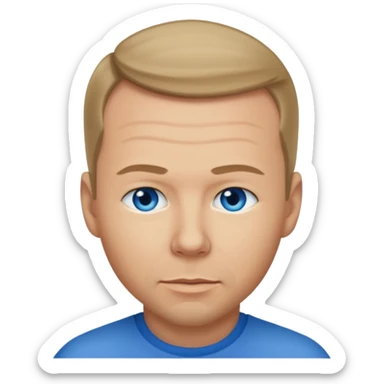 Donnie Wahlberg with dark blonde hair sticker