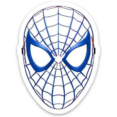 Spiderman mask emoji sticker