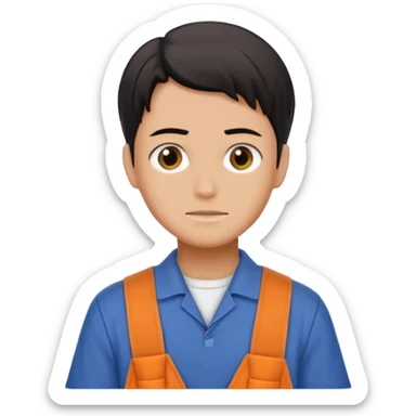 Levi ackerman from attack on titan with his cleaning outfit on sticker