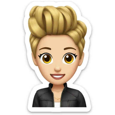 Miley Cyrus gets her hair cut sticker