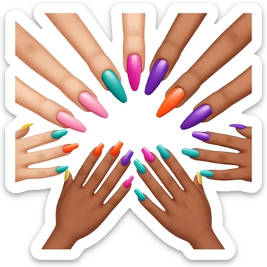 Nail artists sticker