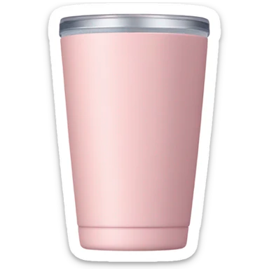 Light pink tumbler without face sticker