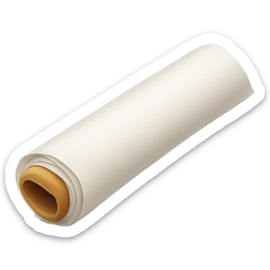 roll of white pape sticker