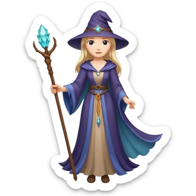 Elegant sorceress – Long dress, staff





 sticker
